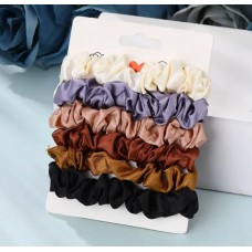 Pack Set De 5 Colets Coletas Scrunchie Colores Mujer Niña